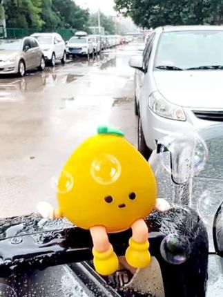 2025新款有趣柚子车内装饰品摆件女生可爱汽车中控台屏幕解压#车载好物 #车品好物 #汽车内饰摆件 .