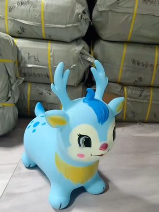 跳跳马宝宝防摔充气马跳跳鹿儿童玩具一周岁1-2骑马3可坐骑摇摇马