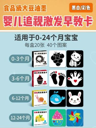#早教 #新生儿 #追视训练 #婴儿早教 #视觉卡