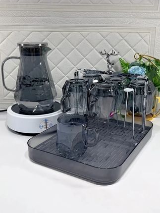 #水壶套装 #水杯套装 #玻璃杯 #杯子杯架套装