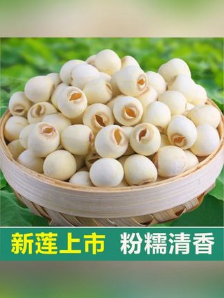 荷忆湖南正宗去芯白莲子500g莲子干货饱满清香粉糯易煮新莲子干货#莲子 #去芯莲子 #优质农产品 #湘潭莲子 #超便宜超划算 @DOU+小助手 @DOU+上热门