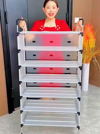 鞋子乱糟糟?试试这款防尘多层鞋架,节省空间,大容量,防尘防潮#春季焕新家#