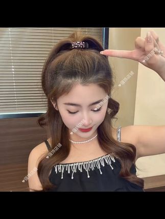 刘海彩色抓夹这个真心好用!#修饰脸型 #头饰发饰 #刘海抓夹 #时尚发饰