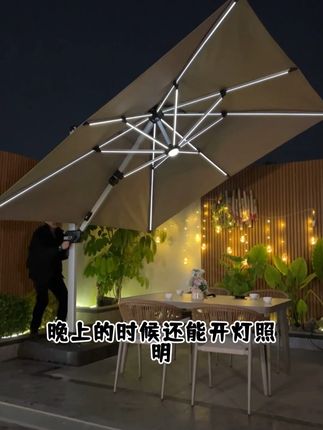 大家来看看我这把遮阳伞,我们自己的工厂直销,价格实惠!#户外遮阳伞 #庭院遮阳伞