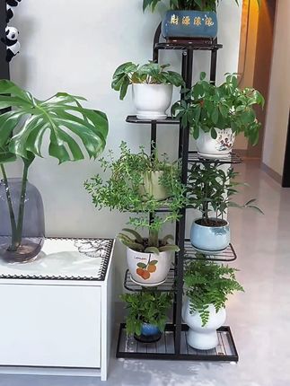 这款落地式多层阳台花架,现代铁艺花架,放阳台,客厅,电视柜,黑色简约又百搭还容量大。#花架 #爱生活爱养花 #花架 #客厅花架子 #爱生活爱养花