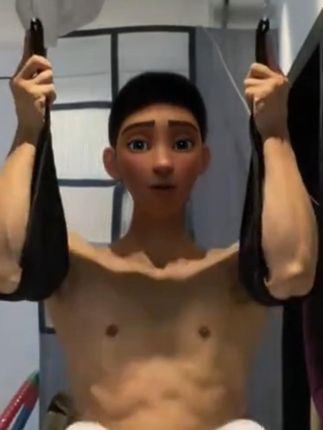 手握不住就用肘,怎样都能练。 #精神氮泵  #一起野个好身材  #悬垂举腿  #小雅健身工作室