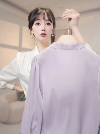 敢探幽谷深,终见草木新 #显瘦穿搭#衬衫#通勤搭配#职场轻奢女装#温柔风