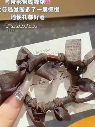 #蝴蝶结发圈 #皮筋 #不伤发皮筋