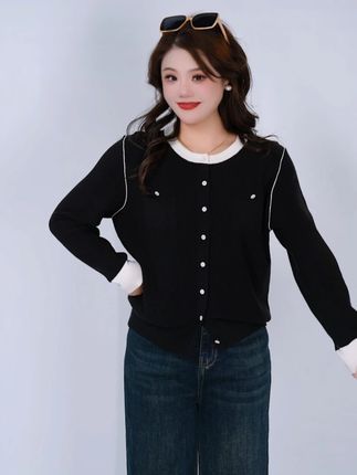 #时髦精 #大码女装 #针织毛衣 #秋冬新款#洋气减龄