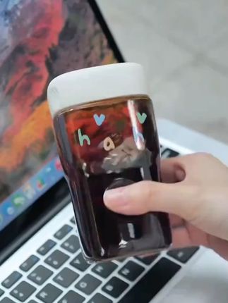 ppsu便携小方瓶水果杯咖啡杯户外密封罐透明简约奶杯水杯耐热ins#ppsu小方瓶 #便携水杯 #户外密封罐 #水果杯 #咖啡杯