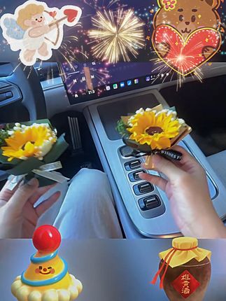 给自己买束花吧,别让世俗淹没了对生活的浪漫。#一束花的仪式感 #车载香薰花束 #车载香薰 #车内装饰 #车载摆件