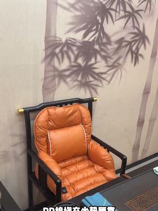 早晚开始冷,提前备一个中式茶椅坐垫让久坐喝茶不再冰凉.#中式坐垫 #茶椅 #圈椅 #官帽椅