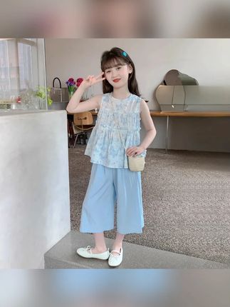 #每日童装穿搭分享 #高品质童装 #女童套装 #童装 #童装搭配 女童夏套装2025新款洋气童装