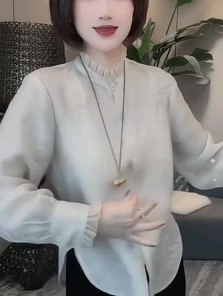 #洋气小衫 #显瘦遮肉 #衬衫 #气质百搭 #早秋就要这样穿