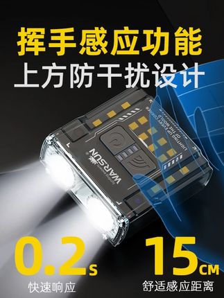 沃尔森G7夜钓头灯强光泛光充电超长续航钓鱼专用头戴式感应帽夹灯#沃尔森G7夜 #夜钓头灯 #充电超长孤航 #钓鱼专用头灯 #感应式帽夹灯