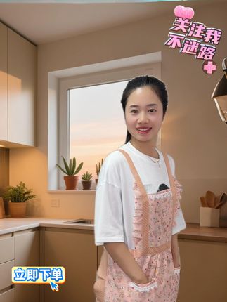这条帆布围裙把细节拉满了!擦手位置刚好,耐造抗造,厨房党闭眼入~