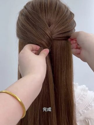 好喜欢这个披肩发#编发简单易学 #披肩发 #测评