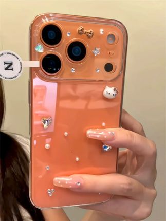ins高级感透明闪钻Kitty适用iPhone17promax手机壳16pro小众15pro#ins风手机壳 #闪钻Kitty #iPhone手机壳 #小众手机壳 #可爱手机壳