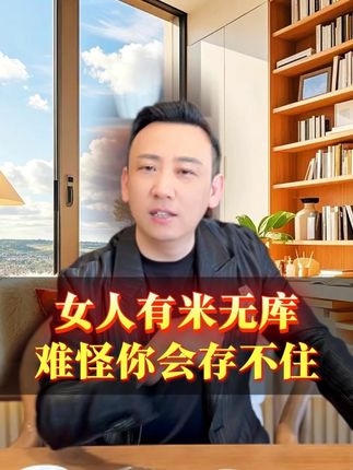 女人有米无库难大富! #智慧人生  #女性智慧  #赚钱思维 #生活妙招