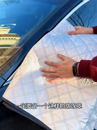 汽车遮雪挡前挡风玻璃防霜防雪罩冬天防冻罩车衣车罩冬季风挡加厚#汽车用品 #户外用品 #车载好物 #隔热膜 #车衣车罩