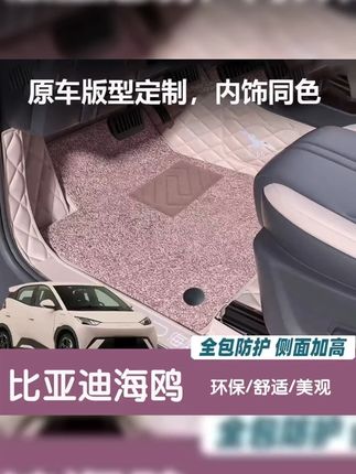 #汽车用品 #汽车脚垫 #比亚迪全包围脚垫 #比亚迪海欧 #全包围双层脚垫 比亚迪海鸥脚垫全包围边25款女24款汽车专用耐脏专车星空地毯配件