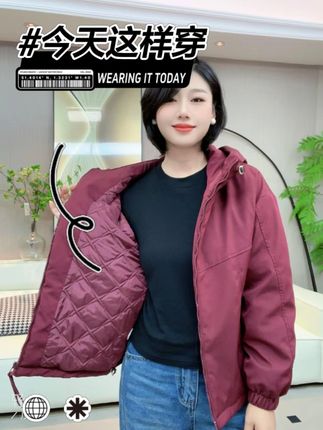 加棉2025秋冬季新款加厚冲锋衣时尚百搭夹克连帽宽松棉外套 #面包服 #时尚 #冲锋衣 #百搭 #谁穿谁好看系列