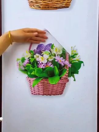 向日葵蝴蝶贴纸玫瑰花篮自贴画装饰品客厅墙贴纸自粘墙面#自贴画装饰 #客厅布置 #向日葵贴纸 #蝴蝶贴纸 #墙面装饰