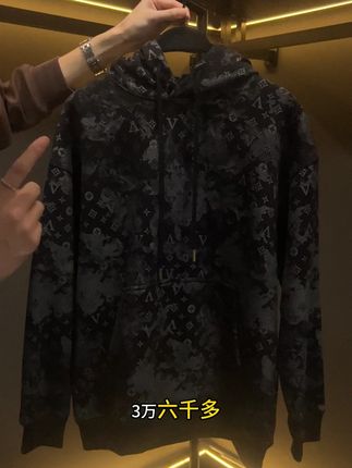 新款痞帅男装宽松撞色满印字母抽绳连帽卫衣#慵懒风穿搭 #时尚单品 #品质男装#高级感穿搭#穿出高级感