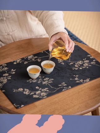 新中式禅意织锦棉麻茶席防烫吸水茶桌垫桌旗布艺隔热垫茶具茶席垫#茶席垫 #新中式茶席 #隔热吸水 #茶具配件 #禅意茶席