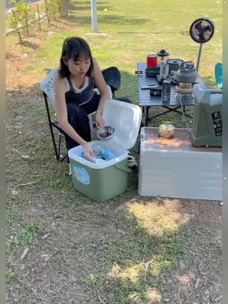 户外露营野餐保温冰箱保温冰桶便携车载保温箱加厚商用摆摊保温冰桶#保温箱