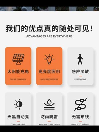 第一次看到这种大夹子太阳能灯,免安装,哪里需要夹哪里。#太阳能夹子灯