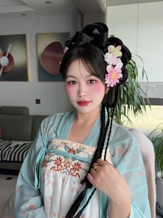 往事流转在你眼眸#假发 #古风发型 #汉服妆造