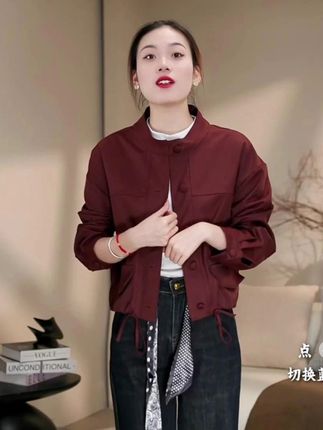 #谁穿谁好看#时尚穿搭#穿出自己的风格#今天穿什么#冲锋衣 冲锋衣外套女短款夹克秋冬新款2025韩版宽松高级感小个子上衣