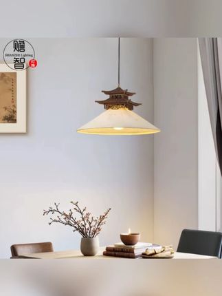 新中式宋代美学禅意茶室餐厅仿古建筑房子凉亭宣纸灯六角凉亭吊灯 #纸灯 #六角凉亭吊灯 #让生活慢下来 #空间美学 #静心养性