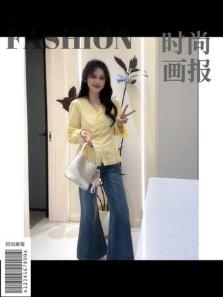 2025秋季新款大码女装胖MM法式蕾丝拼接长袖衬衫女显瘦上衣 #很显腰线的 #穿在身上软软的 #气质百搭款