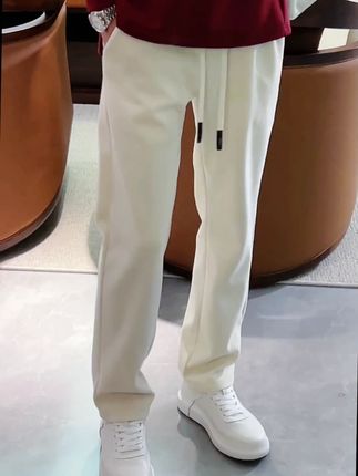 秋冬款时尚直筒裤男休闲裤卫裤抽绳松紧腰宽松垂感百搭纯色潮流#直筒裤 #休闲裤 #松紧腰宽松 #百搭纯色 #潮流