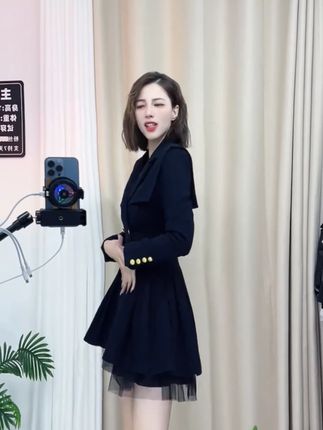 【有里布】连衣裙女装春秋新款法式小个子收腰裙子 #女装 #女人味#显瘦遮肉#女装穿搭#女装搭配