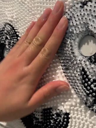 熊猫家用按摩垫浴室防滑垫洗澡搓背搓澡神器洗脚去死皮淋浴房地垫#浴室防滑垫 #按摩垫 #搓背神器 #洗澡好物 #熊猫防滑垫