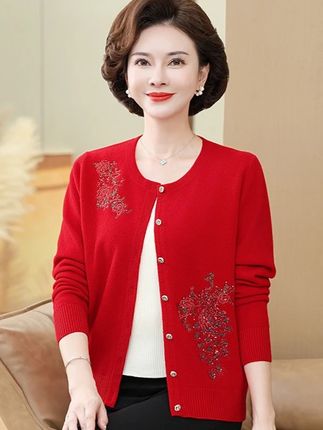 #中年女装 #显瘦遮肉 #内搭外穿都好看 #洋气百搭 #妈妈装羊毛衫