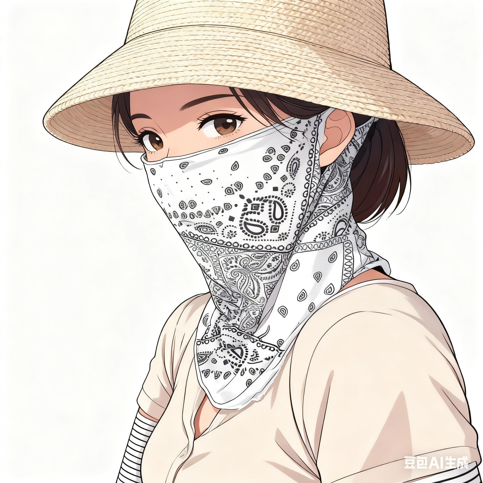 #防晒面罩 不要等到晒黑晒斑了才想起来防晒,民族风情的防晒面罩假期旅行遮阳防晒还是个素颜神器#夏日必备 #新疆旅游 #护颈防晒面罩 #出门必备
