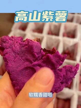 山礼农初【天目云妈 】 鲜甜香糯  口感绵密  美味高山紫薯 #高山紫薯 #紫薯饼 #紫薯 #鲜甜香糯 #优选好物分享 @DOU+小助手 @DOU+上热门