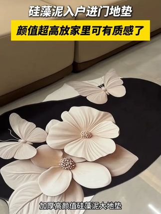 9.99到手这么大张硅藻泥吸水地垫,颜值超高放家里可有质感了 #地垫 #门垫 #硅藻泥吸水垫 #硅藻泥软垫 #地毯地垫 #H