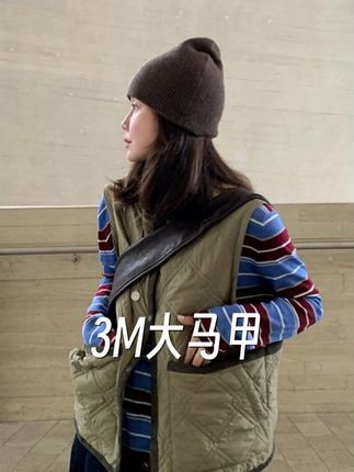 休闲万能棉马甲穿搭~ #这么穿显瘦20斤 #棉马甲女
