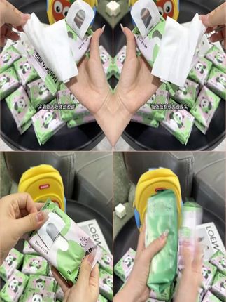 孩子上学带娃出门去哪都少不了湿巾,#德佑 加厚款熊猫湿巾也太合适了!弱酸无敏手口可用,趁新品冲量赶紧囤!#出门必备 #湿巾 #便携湿巾 #婴儿手口湿巾
