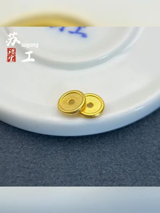 古法18K老金工艺隔片超薄垫片金配饰手链手串文玩diy配件 #文玩爱好者 #文玩油 #盘串