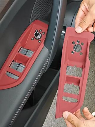 适用奥迪 Q5L 车门升窗按键面板硅胶垫,A6L/A4L 车内饰用品改装配件,防刮防脏~#奥迪 #升窗按键垫 #A6L #硅胶保护 #内饰改装