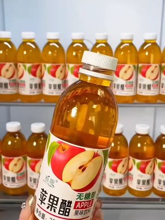 无糖苹果醋果味饮品支持批发整箱300ml*6瓶新品促销