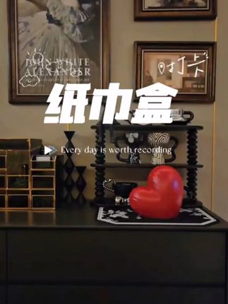 #纸巾盒 是陶瓷哦,做的太逼真了