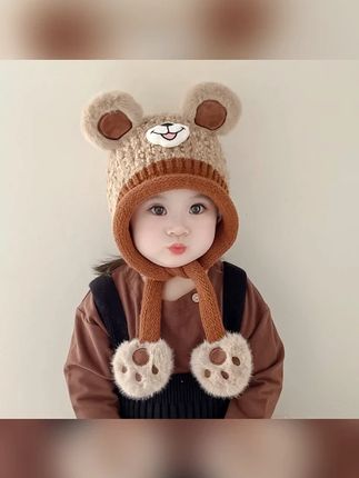 儿童帽子围脖一体冬季2025新款男女童围巾宝宝护耳保暖针织毛线帽#儿童冬季保暖 #帽子围脖一体 #针织毛线帽 #宝宝护耳 #新款儿童服饰