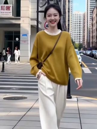#针织衫 #上衣 #打底衫 #针织衫上衣